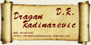 Dragan Radinarević vizit kartica